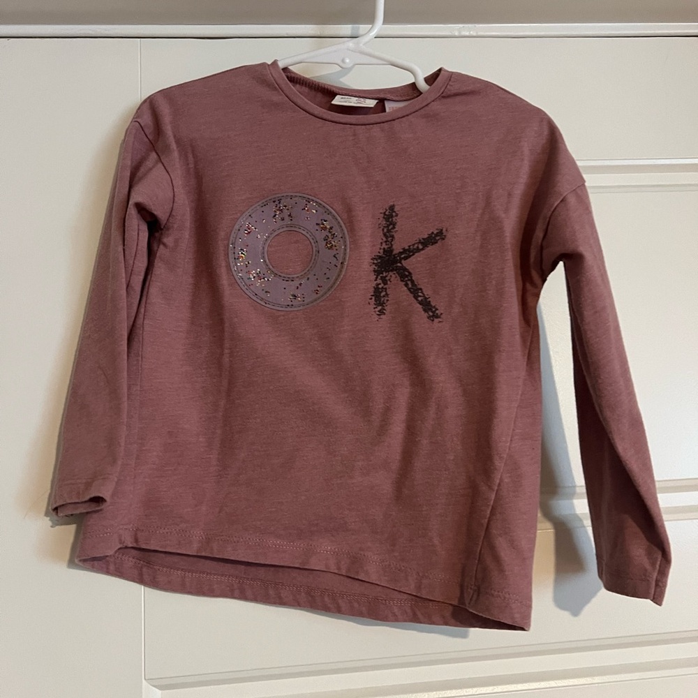 $11 ADD ON Zara Baby Girl Donut Tee 2-3Y 2T 3T Ok shirt